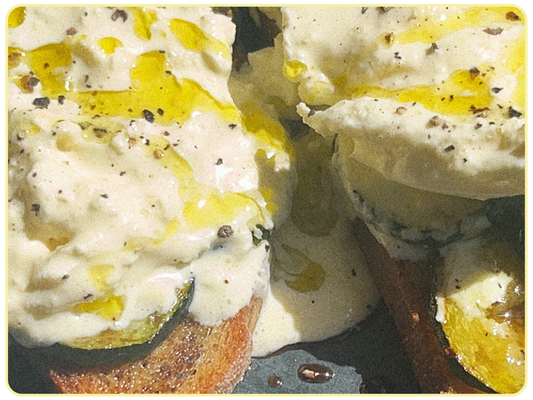 BURRATA ZUCCHINI TOAST
