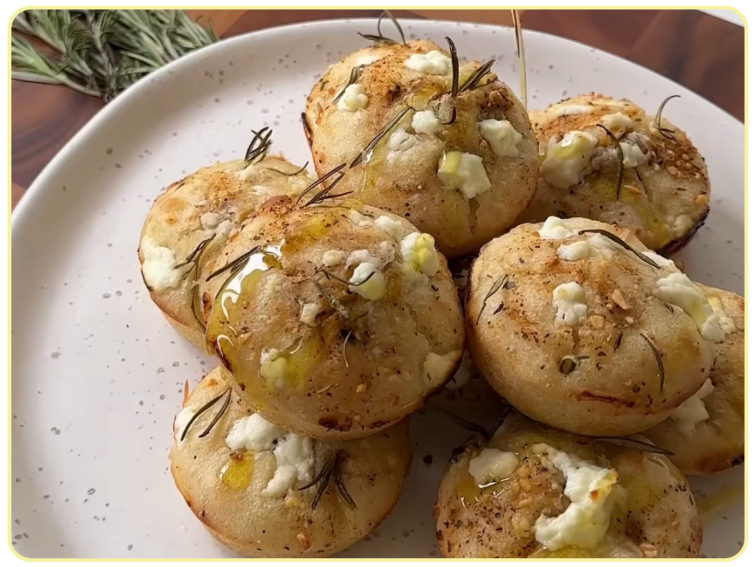 Garlic & Herb Focaccia Muffins