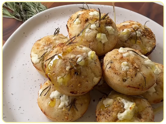 Garlic & Herb Focaccia Muffins