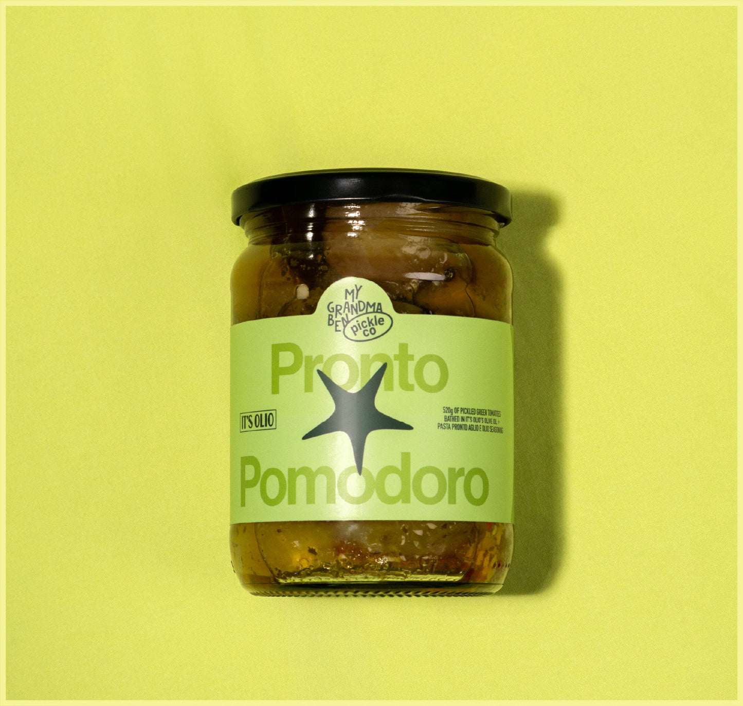Pronto Pomodoro - Pickled Green Tomatoes