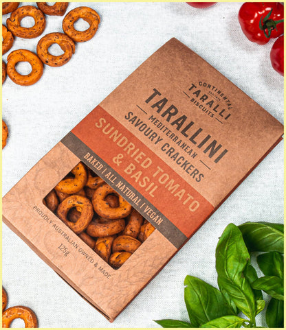 TARALLINI - SUNDRIED TOMATO & BASIL