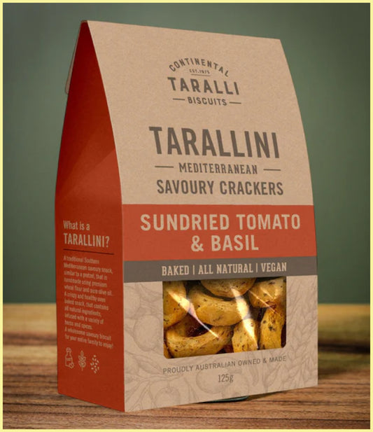 TARALLINI - SUNDRIED TOMATO & BASIL